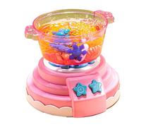 Yinhing Kids Hot Pot Maker - DIY Cooking Toy for Girls - Magical Magical Kitchen Playset - Includes 4 Bottles Light Bubble Sounds - and Safe (Pink)