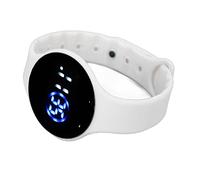 Yinhing Kids Silicone Digital Watch for Students Scratch Proof LED Electronic Timepiece Light Blue (Yellow)