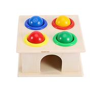 Yinhing Kids Wooden Hammering Game Early Learning Color Recognition Toy Developmental Brain Game for Toddlers Educational Activity with Colorful Balls and Hammer