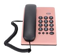 Yinhing KXT504 Corded Telephone Wired Landline Phone With Function Magnetic Handset Design Stylish Orange Color for Home Hotel And Office Use (Pink)