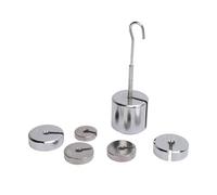 Yinhing Lab Slotted Mass Set, Slotted Weight Set with Hanger 200g 50g 20g 10g Chrome Plated Steel Weights Small for Classroom Laboratory Use