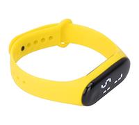Yinhing LED Digital Watch for Men Boys Sports Watch with Silicone Strap Plastic Mirror 4 Color Options Lightweight for Running Travel Outdoor Activities (Yellow)