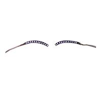 Yinhing LED False Eyelashes Lightweight Stylish and Vibrant Luminous False Eyelashes for Parties Bars Nightclubs Halloween and Cosplay Events In Color (Violet)