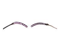 Yinhing LED Luminous False Eyelashes Light Kit Stylish Glowing Makeup for Parties Nightclubs Halloween Safe Lightweight Easy to Use (Pink)