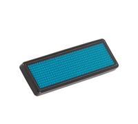 Yinhing LED Name Badge with Scrolling Message 550 Chinese/750 English Characters Display Tag Versatile Animation Modes Rechargeable Lithium Battery Ideal for Airports Restaurants and (Blue)