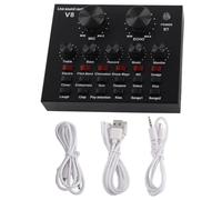 Yinhing Live Broadcast Sound Card with 112 Electric Sounds 18 Sound Effects Mobile Computer Compatibility for Streaming Recording Games Conferences