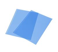 Yinhing Loose Leaf Binding Covers, Sheet Protectors, Plastic PP Page Binding Cover, B5 26 Paper Cover, Frosted Translucent, for Reports Presentations, 50pcs (Blue)