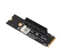 Yinhing M2 to Pcie4 Riser M2. to PCIe X4 M.2 Ngf M.2 PCIe X4 Riser Card Adapter with LED Indicators for Bitcoin Mining Supports 2260/2280 SSDs High Performance and Stable Transmissi