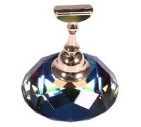 Yinhing Magnetic Nail Tip Practice Stand Base Alloy Holder Crystal Display Stand Manicure Tool for Professional Salon Home Use Durable Exquisite Nail Art Accessories (Symphony + 1 base)