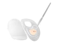 Yinhing Makeup for Artists Premium Acrylic Daisy Design Versatile Color Mixing Storage Ideal for Blending Professional Quality for Trials Makeup Applications