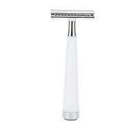 Yinhing Manual Razors for Fast High Double Edged Design Stable Sliding Mechanism Easy To Use Handled Razors for Home Barbers and Salons White Finish (White)