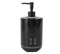 Yinhing Massage Oil Warmer, Touch Control Adjustable Lotion Heater With Ambient Lighting for Salon, Barber Shops, Home, With Dual Bottle Dispensers, Black (GB Plug)