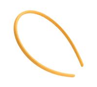 Yinhing Matte Headband for Women Pure Color Simple and Elegant Hair Accessory for Holiday Parties and Dating 0.5Cm Yellow Fashion Hairband Comfortable and Stylish Look Ideal for (Yellow)