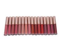 Yinhing Matte Rich Color Lip Gloss Set 16PCS Long Lasting Liquid Lipstick Moisturizing Non Drying Lightweight Lip Makeup Tool for Women Daily Use and Gifting