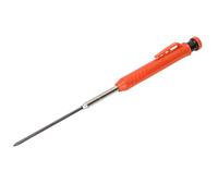 Yinhing Mechanical Carpenter Pencil With Sharpener Woodworking Deep Hole Pencil for Metal Plastic And Wood Marking Ergonomic Design Ideal for Professional Craftsmen And Enthusiasts (Orange)