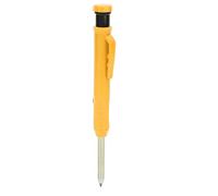 Yinhing Mechanical Carpenter Pencil With Sharpener Woodworking Deep Hole Pencil for Metal Plastic And Wood Marking Ergonomic Design Ideal for Professional Craftsmen And Enthusiasts (Yellow)