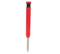 Yinhing Mechanical Carpenter Pencil With Sharpener Woodworking Deep Hole Pencil for Metal Plastic And Wood Marking Ergonomic Design Ideal for Professional Craftsmen And Enthusiasts (Red)