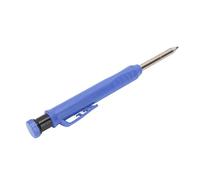 Yinhing Mechanical Carpenter Pencil With Sharpener Woodworking Deep Hole Pencil for Metal Plastic And Wood Marking Ergonomic Design Ideal for Professional Craftsmen And Enthusiasts (Blue)