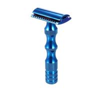 Yinhing Men's Manual Double Sided Tool for Hair Removal Old Design for a Precise Comfortable Shave for Daily Grooming и Professional Barbers (Blue)