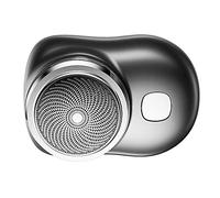 Yinhing Men's Portable Compact Rechargeable Beard Trimmer Pocket Hair Clipper Stainless Steel for Effortless Grooming in Stylish Blue Design (Black)