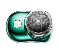 Yinhing Men's Portable Compact Rechargeable Beard Trimmer Pocket Hair Clipper Stainless Steel for Effortless Grooming in Stylish Blue Design (Green)