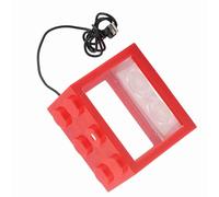 Yinhing Mini Fish Tank, Goldfish Tank Mini Fish Desktop Aquarium Bowl USB Desktop Aquarium for Office Tea Table Decor (Red)