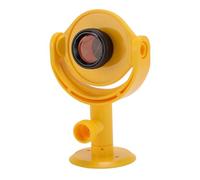 Yinhing Mini Prism with Bracket Tiltable Prism for Total Station 25.4mm K9 Optical Glass Lens +17.5mm Constant Adjustable Yellow Housing for Surveying Tunnel Mine Highway