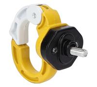 Yinhing Motorcycle Front Claw Hook Alloy Steel Aluminum Scooter Hanger for Helmets/Bags 12kg Load Bearing Easy Install Pinch Design Fade Finish (Yellow+White)