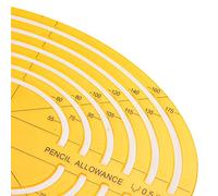 Yinhing Multifunctional Architectural Design Drawing Template Hollow Geometric Ruler with Precise Measurements and Versatile Applications for Engineers Architects and Designers (4352)