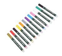 Yinhing Nail Art Pen Painting Drawing 12pcs Fine Tip for Intricate Designs Dots Lines 3D Patterns Heat with Vibrant Colors Home Salon Use