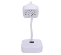 Yinhing Nail Lamp Gel LED Nail Lamp Rechargeable Intelligent Sensor Quick Drying 9 LED Chips 1600mAh Battery Gooseneck Round Base for Salon Home DIY Manicure