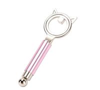 Yinhing Nail Magnet Ring Tool Art Ring Hollow Nail Art Circular Creates Deep Pattern in Seconds with Detachable Spherical Magnet for Beginners (Pink)