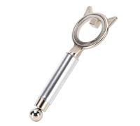 Yinhing Nail Magnet Ring Tool Art Ring Hollow Nail Art Circular Creates Deep Pattern in Seconds with Detachable Spherical Magnet for Beginners (Silver)