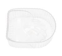 Yinhing Nail Soak Bowl, Acrylic Hand Soaking Bowl with Swirling Liquid and Groove Design, for Nail Treatment and Manicure Spa (Transparent) clear nail soak bowl