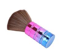 Yinhing Neck Duster Brush With Soft Nylon Ergonomically Designed Electroplated Handle for Barber Shops And Professional Hair Cutting Services Essential Grooming Tool for Barbers