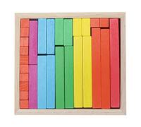Yinhing Number Blocks Toys For Kids, Wooden Counting Sticks with Storage Box Colorful Cuisenaire Rods Individual Kit For Children Counting and Homeschool Supplies