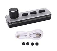 Yinhing One Handed Mechanical Gaming Keypad With 3 Programmable Keys Connectivity Multifunctional Design for Office Work Gaming Sessions and Recording Studio Use