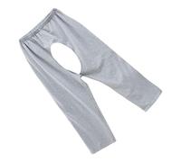 Yinhing Open Crotch Incontinence Pants Cotton Bedridden Patient Trousers | Breathable cotton open crotch design elastic waist for paralyzed adults easy care for home nursing suitable for elderly
