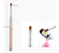 Yinhing Painting Brush Nail Art False Tips Acrylic Powder Gel Drawing Design Pen Manicure Tools for Nail Creations and Professional Finishing Touches # (#3)