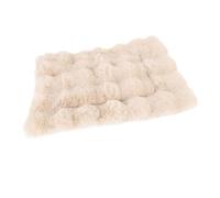 Yinhing Pet Bed Mat for Dogs Cats Ultra Soft Plush Kennel Pad 34x49cm Warm Cozy Sleeping Mat Thickened Support for Dogs Cats Easy Pet Crate Bed (S)