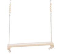 Yinhing Pinewood Swing Stand Toy for Large Parrots Pet Chickens Chewing Biting Play Gym Relieves Anxiety Ideal for Indoor Exercise and Fun