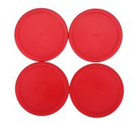 Yinhing Plastic Lightweight Goalies Ice Hockey Pusher Pucks Set Replacement Accessories for Standard Ice Hockey Tables Includes 2 Paddles 4 Pucks (Small size 60mm)