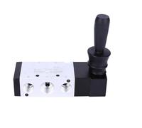 Yinhing Pneumatic Manual Control Valve 4H330C 10 5 Port 3 Position Hand Lever Valve 0~0.8Mpa and Compact for Industrial Control (4H330-10)