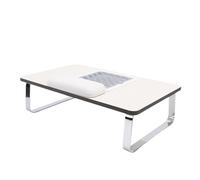 Yinhing Portable Manicure Table Nail Tech Station with Adjustable Dust Collector and Memory Foam Wrist Pad for Home Salon Use Stainless Steel Plastic Synthetic Wood 19.69x11.81x5.51in (UK Plug)