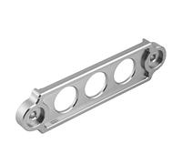 Yinhing Premium Aircraft Grade Billet Aluminum Battery Tie Down Bracket for/CRX 1988 2000 Finish with Complete Mounting Hardware (Silver)