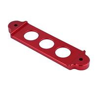 Yinhing Premium Aircraft Grade Billet Aluminum Battery Tie Down Bracket for/CRX 1988 2000 Finish with Complete Mounting Hardware (Red)