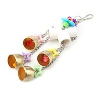 Yinhing Premium Swing Toy with and Bells - Interactive Bird Toy for Parakeets and Small Birds - Safe Material Bright Colors Ideal for Exercise and Training