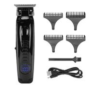 Yinhing Pro Rechargeable Cordless Hair Clippers, Electric Barber Clippers, LED Display Hair Trimmer Set, with 4 Combs, for Home Salon Haircutting