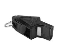 Yinhing Professional Referee Whistle Plastic with Clear Sound for Coaches and Athletes Portable with Lanyard for Easy Carrying (Black)