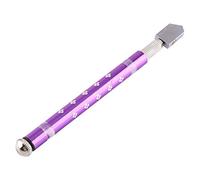 Yinhing Professional Slip Roller Glass Cutter Tool with Aluminum Alloy Handle Ergonomic Design Cutting Ideal for Glass Artists Projects Stained Crafting Home Repairs (Purple)